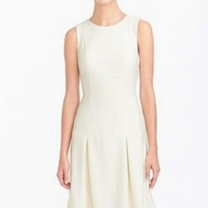 J. Crew Sleeveless Ivory Midi Dress